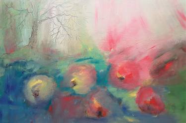 Original Abstract Expressionism Garden Paintings by Elena Ivanova