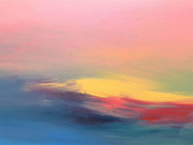 Original Abstract Expressionism Seascape Painting by Elena Ivanova