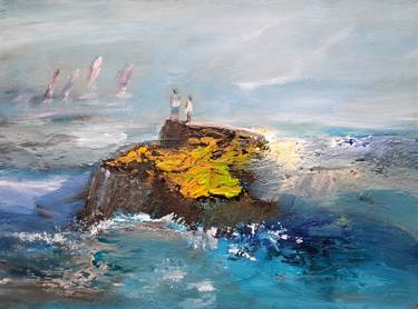 Print of Figurative Seascape Paintings by Elena Ivanova