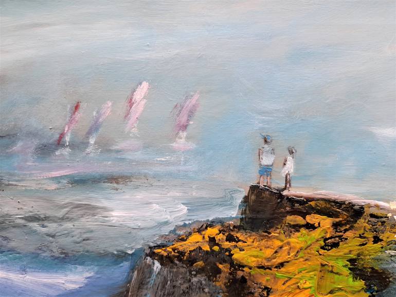 Original Figurative Seascape Painting by Elena Ivanova