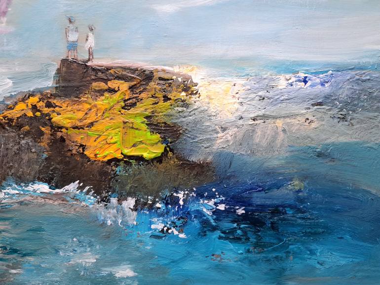 Original Figurative Seascape Painting by Elena Ivanova