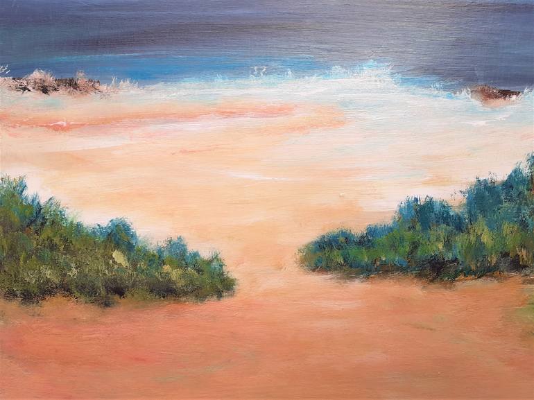 Original Fine Art Beach Painting by Elena Ivanova