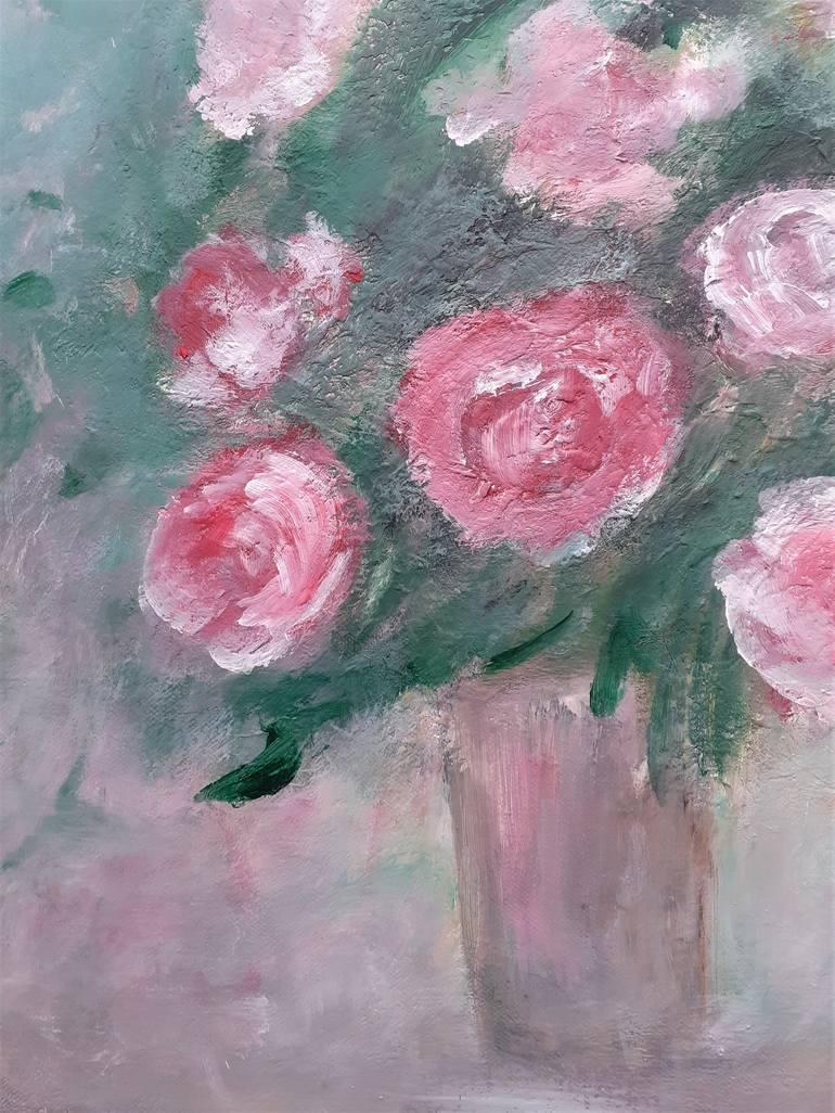 Original Expressionism Floral Painting by Elena Ivanova