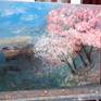 Series of English countryside
Spring time, cherry trees have blooming by the lake....
original painting, contemporary art, acrylic on canvas, painted with brush, have two coats gloss varnish to protected painting,unframed, size is 45.0 c, x 56.0 cm x 2.0 cm
