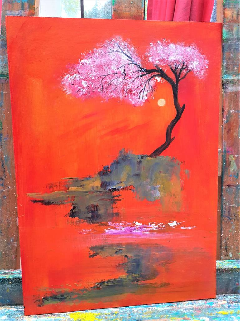 Original Tree Painting by Elena Ivanova