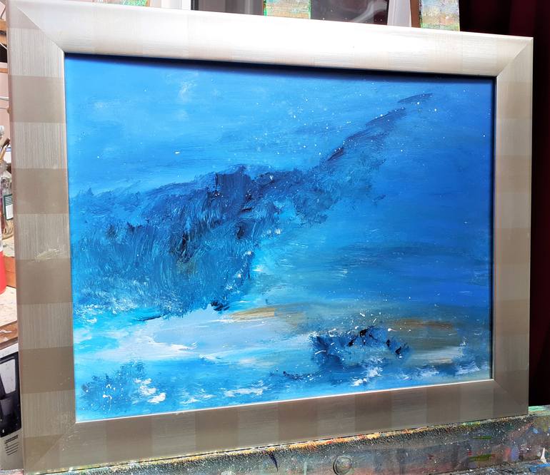 Original Abstract Expressionism Seascape Painting by Elena Ivanova