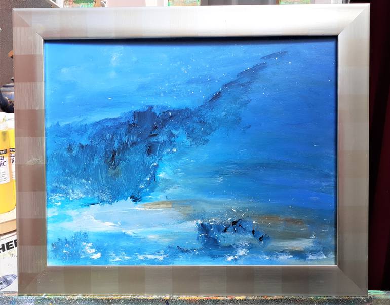 Original Abstract Expressionism Seascape Painting by Elena Ivanova