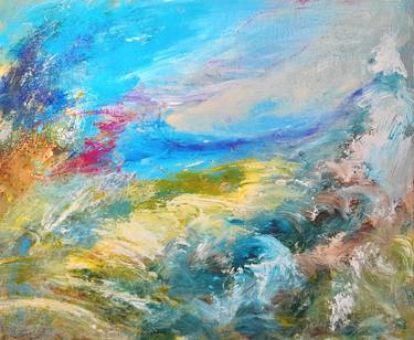 Print of Abstract Expressionism Seascape Paintings by Elena Ivanova