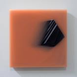 Coral Erratic 2 (pigmented, poured, epoxy, translucent, abstract) by Kal Mansur