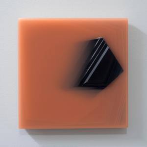 Coral Erratic 2 (pigmented, poured, epoxy, translucent, abstract)