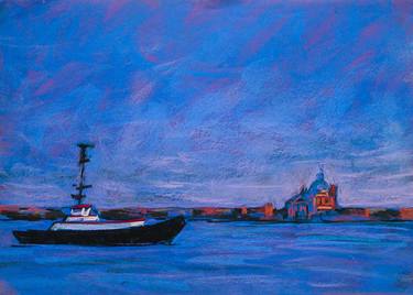 Print of Boat Paintings by Vlad Paduraru