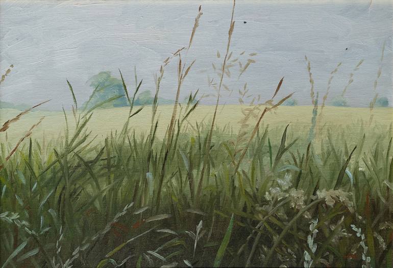 Wild Grasses Painting by Ian McAdam | Saatchi Art | Poster