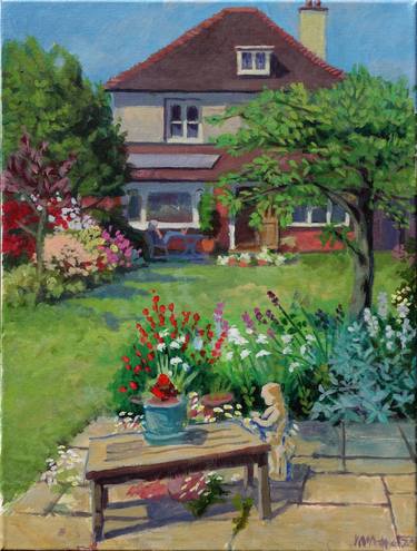 Original Modern Garden Paintings by Ian Mcadam