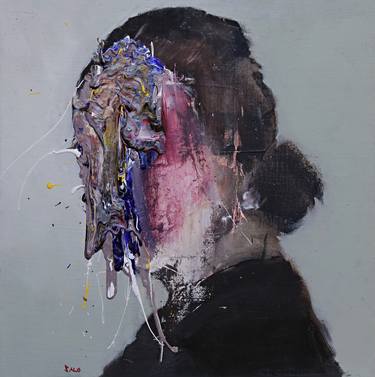 Original Abstract Expressionism Portrait Paintings by Steve Salo