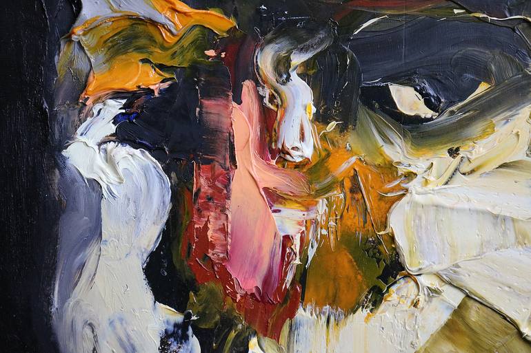 Original Abstract Expressionism Portrait Painting by Steve Salo
