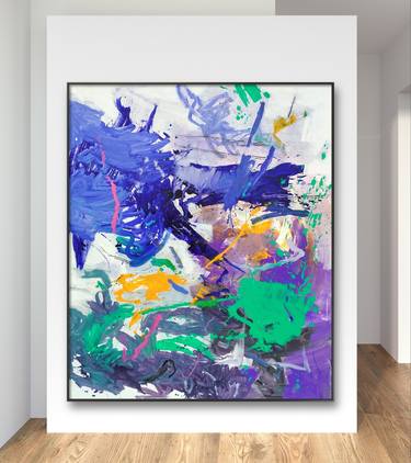 Acrylic Painting, Modean Painting,acrylic Abstract Painting,violet,purple  Abstract Art,wall Decor -  Norway