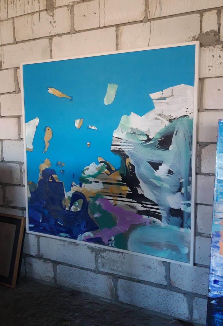 Original Abstract Expressionism Abstract Painting by Dumitrache Ciprian
