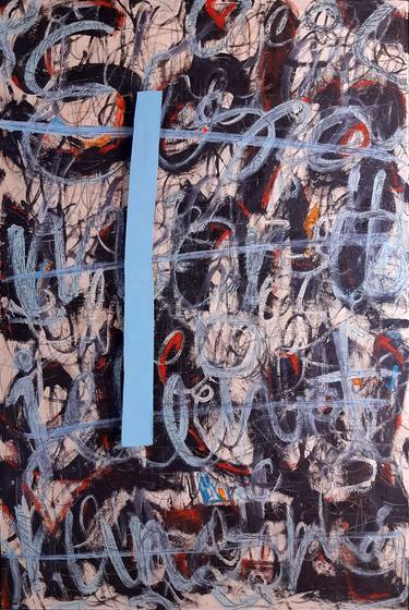 Print of Abstract Expressionism Abstract Mixed Media by László Retek