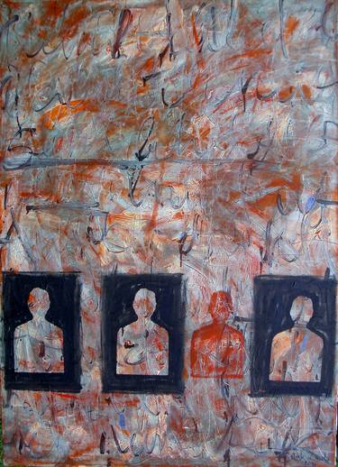 Original Abstract Expressionism Abstract Paintings by László Retek