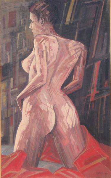 Original Figurative Women Paintings by László Retek