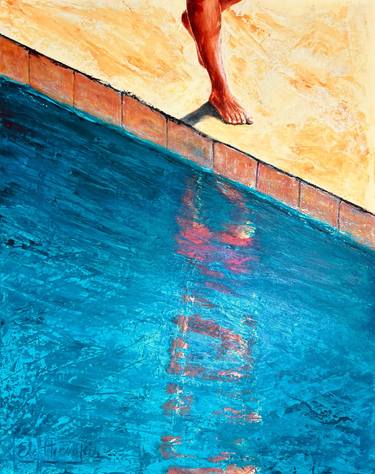 Original Expressionism Water Paintings by Janel Eleftherakis