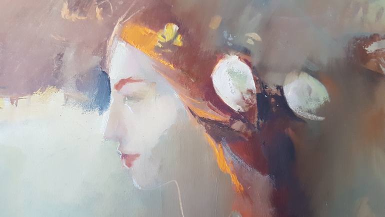 Original Figurative Portrait Painting by Natalie Matvijenkova