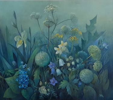 Original Fine Art Floral Paintings by Natalie Matvijenkova