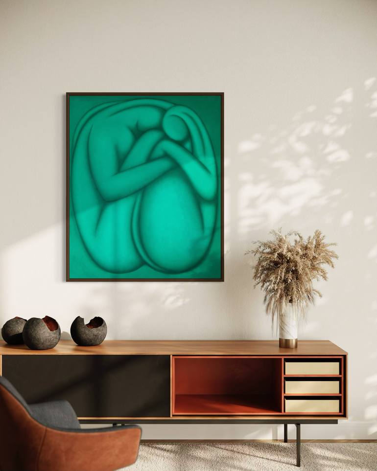 Original Abstract Expressionism Abstract Painting by Helena Gullstrom