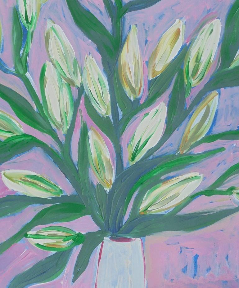 Original Expressionism Floral Painting by Kirsty Wain