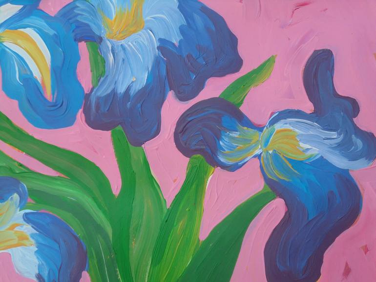 Original Contemporary Floral Painting by Kirsty Wain