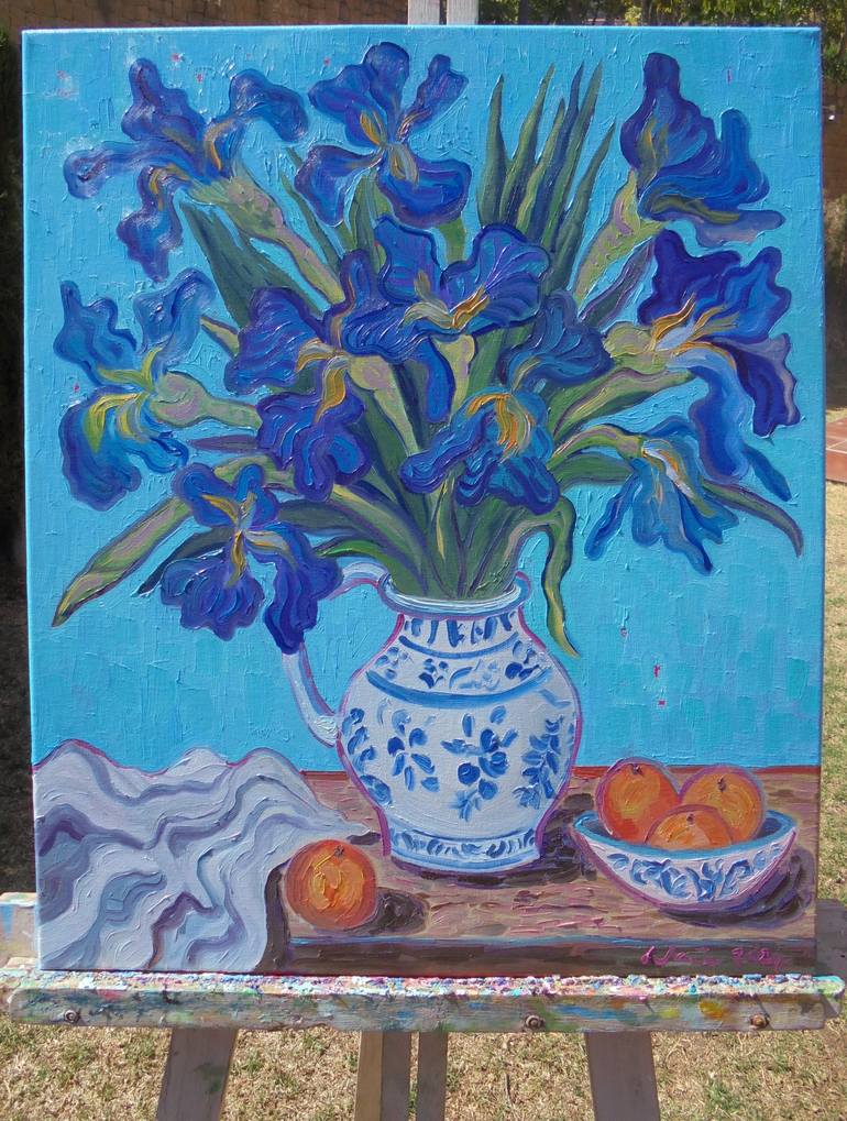 Original Post-impressionism Still Life Painting by Kirsty Wain