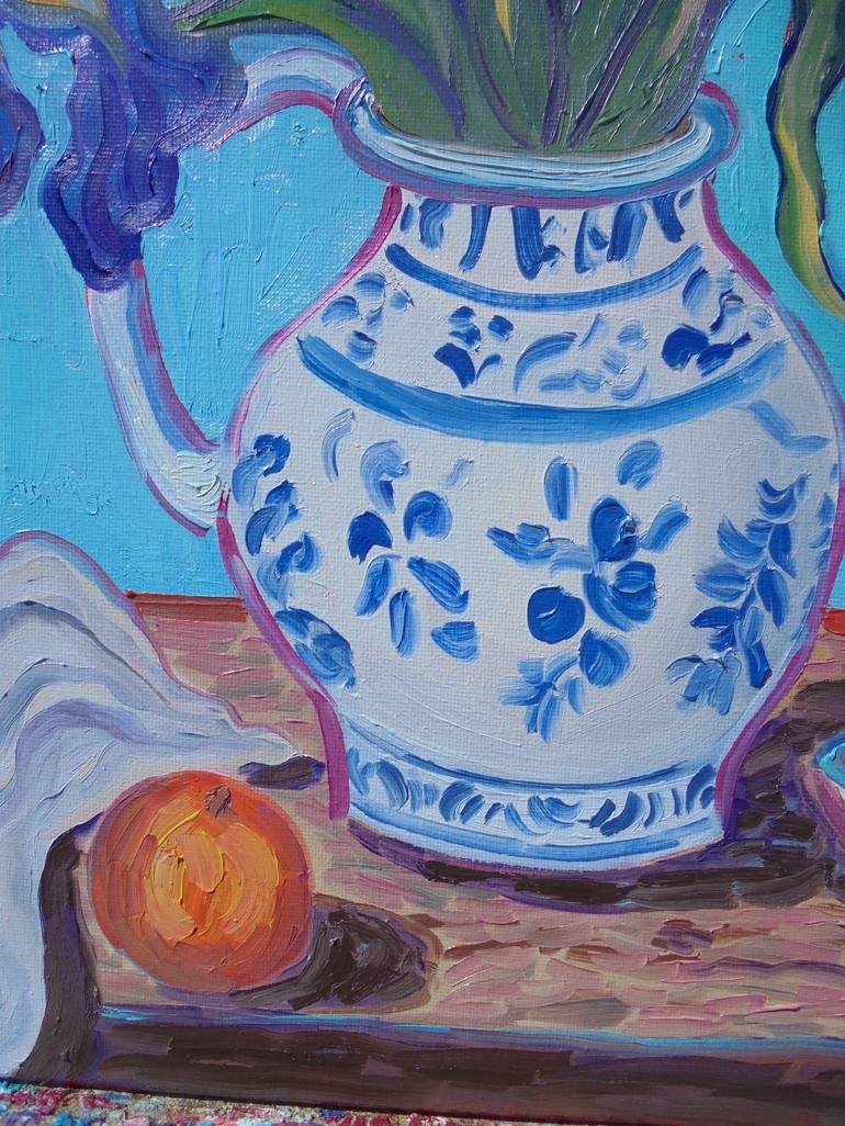 Original Post-impressionism Still Life Painting by Kirsty Wain