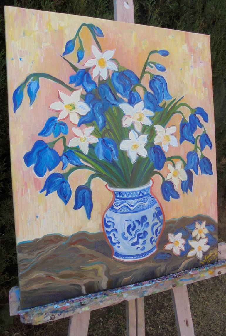 Original Impressionism Still Life Painting by Kirsty Wain