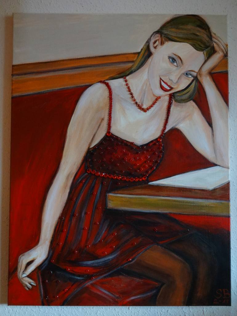 Original Figurative Women Painting by Sabine Blasko