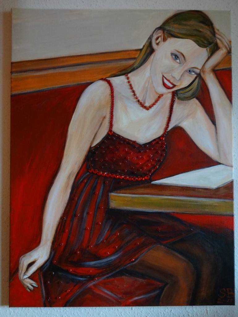 Original Figurative Women Painting by Sabine Blasko