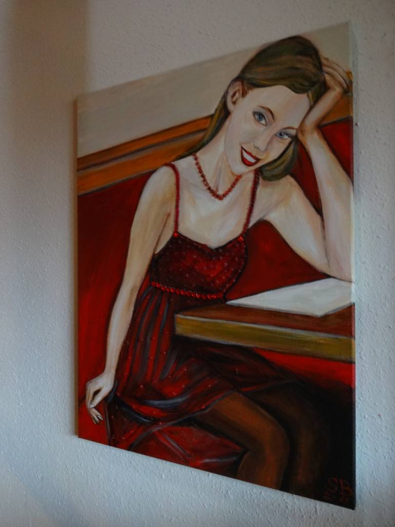 Original Figurative Women Painting by Sabine Blasko