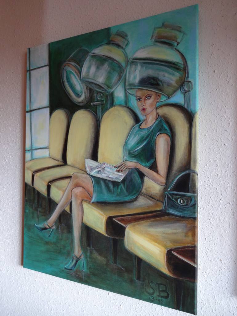 Original Figurative Women Painting by Sabine Blasko