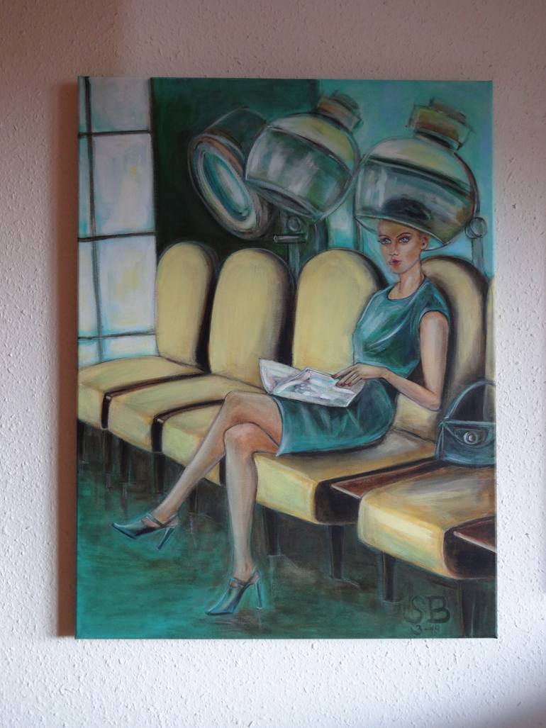 Original Figurative Women Painting by Sabine Blasko