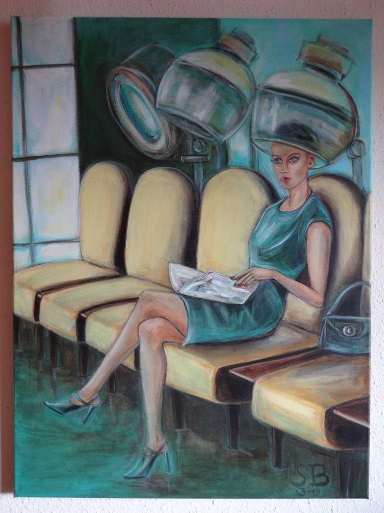 Original Figurative Women Painting by Sabine Blasko