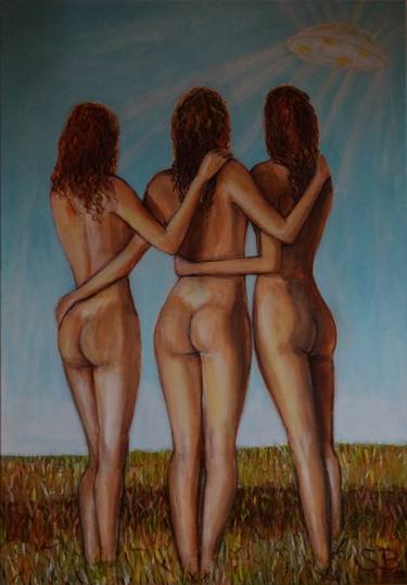 Print of Expressionism Nude Paintings by Sabine Blasko