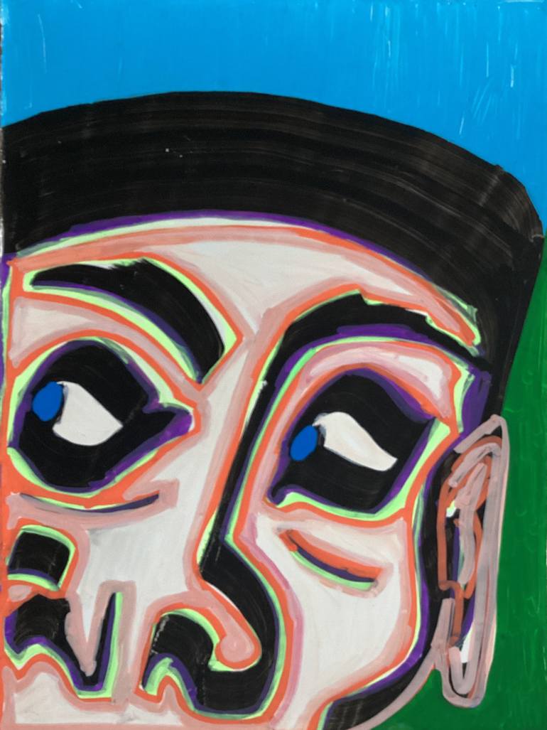 Original Expressionism Landscape Drawing by Helios Rossell