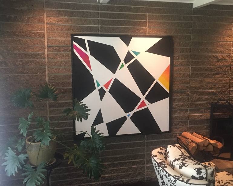 Original Modern Geometric Painting by David J Robertson