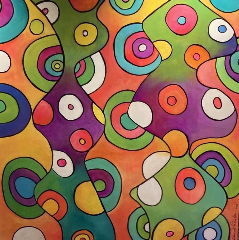 Print of Modern Abstract Paintings by David J Robertson