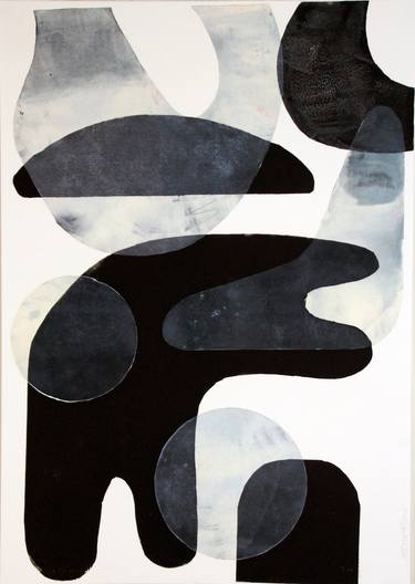 Original Abstract Expressionism Geometric Printmaking by Samantha Thompson