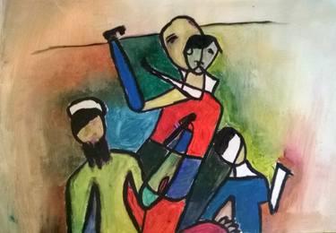Original Abstract Expressionism Religion Paintings by Shekhar Pawar