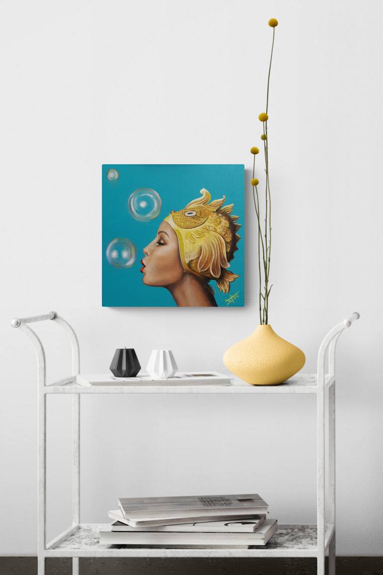 Original Figurative Sports Painting by Salma Nasreldin