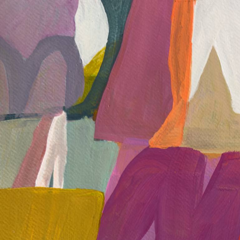 Original Abstract Expressionism Abstract Painting by Michele De La Menardiere