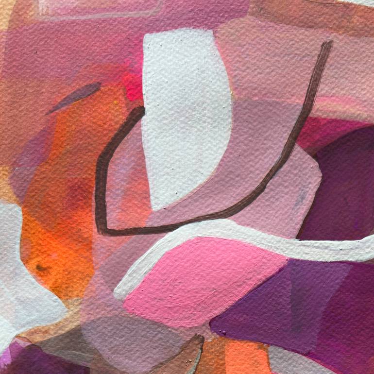 Original Abstract Expressionism Abstract Painting by Michele De La Menardiere