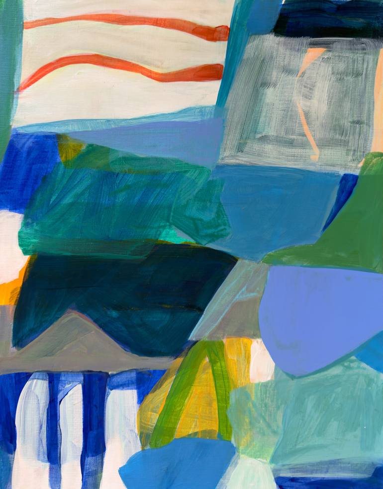 Original Abstract Expressionism Abstract Paintings by Michele De La Menardiere