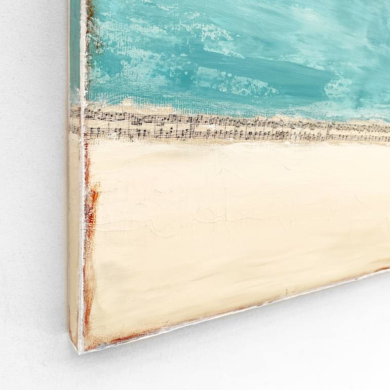 Original Color Field Painting Beach Painting by Sabina D'Antonio